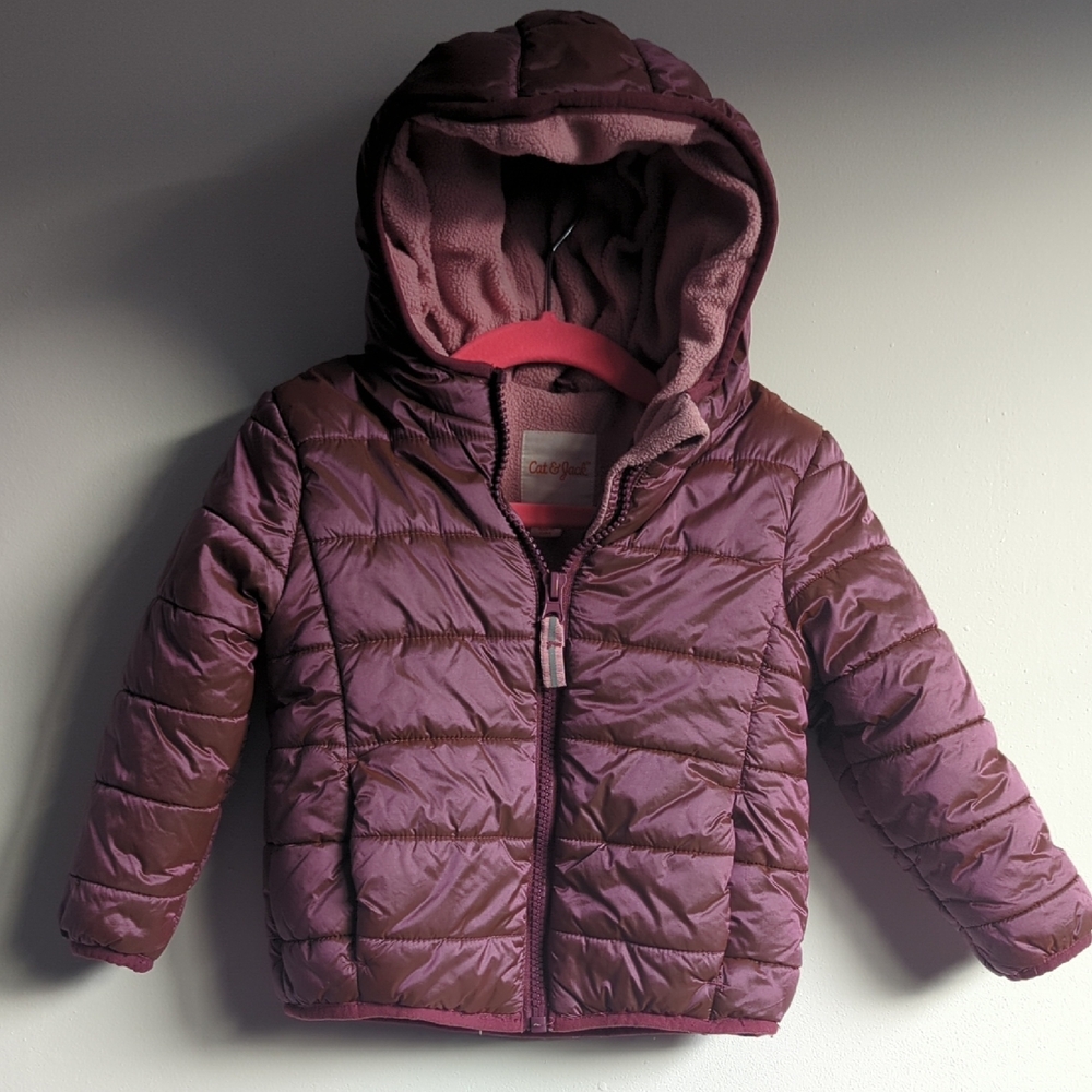 Cat & Jack Plum Quilted Jacket